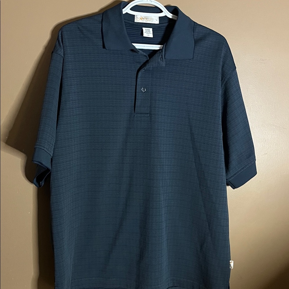 😄Vintage golf polo textured short sleeve shirt